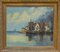 M. Bernard, Ships in the Port, Oil on Canvas, Framed, Image 1
