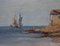 M. Bernard, Ships in the Port, Oil on Canvas, Framed, Image 5