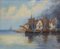 M. Bernard, Ships in the Port, Oil on Canvas, Framed 2