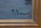 M. Bernard, Ships in the port, Olio su tela, In cornice, Immagine 8