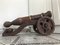 Decorative Carved Wooden Cannon,1950s 1