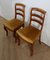 19th Century Blonde Mahogany Chairs, Set of 2 3