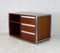 French Solid Wood Polished Steel Storage Cabinet from Henri Lewser & Claude Gaillard, 1970s 17