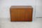 Mueble de almacenamiento francés de madera maciza y acero pulido de Henri Lewser & Claude Gaillard, años 70, Imagen 7