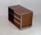 Mueble de almacenamiento francés de madera maciza y acero pulido de Henri Lewser & Claude Gaillard, años 70, Imagen 9