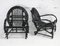 Fauteuils en Rotin Laqué Noir, France, 1960s, Set de 2 14