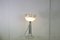 Lámpara era espacial con reflector de vidrio y base de metal, años 70, Imagen 2