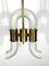 Brass & Pulegoso Glass Chandelier by Carlo Nason for Mazzega, 1970s 10