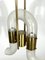 Brass & Pulegoso Glass Chandelier by Carlo Nason for Mazzega, 1970s 7