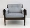 Fauteuil Scandinave en Velours, 1960s 2