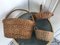 Wicker Baskets, 1970s, Set of 3 4