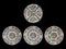 Asian Hand Painted Porcelain Plates With Intricate Designs, Set of 3, Image 1