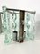 Vintage Thick Cut Glass Sconces from Zeroquattro, Italy, 1970s, Set of 2 2