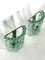 Vintage Thick Cut Glass Sconces from Zeroquattro, Italy, 1970s, Set of 2, Image 9