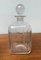 Botella danesa vintage de vidrio con grabado, Imagen 10