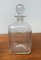 Vintage Danish Glass Bottle With Engraving 10