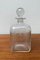 Vintage Danish Glass Bottle With Engraving 11