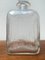 Botella danesa vintage de vidrio con grabado, Imagen 6