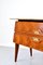 Italienisches Sideboard aus Nussholz, Carrara Marmor & Messing, 1960er 14