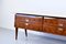 Italian Walnut, Carrara Marble & Brass Sideboard, 1960s, Image 12