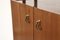 Mid-Century Italian Freestanding Teak & Steel Modular Bookshelf, Image 9