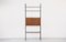 Mid-Century Italian Freestanding Teak & Steel Modular Bookshelf 7