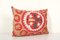 Vintage Red Suzani Pillow Cover 3