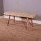 French Scrubbed Sycamore & Elm Trestle Table, Image 2