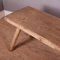 French Scrubbed Sycamore & Elm Trestle Table 3