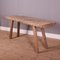 French Scrubbed Sycamore & Elm Trestle Table 1