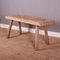 French Scrubbed Sycamore & Elm Trestle Table, Image 1
