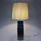 Vintage Blue Stoneware Table Lamp by Inger Persson for Rörstrand, Sweden, 1960s 7