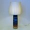 Vintage Blue Stoneware Table Lamp by Inger Persson for Rörstrand, Sweden, 1960s 2