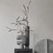 Mini Dark Grey Tribal Vase by 101 Copenhagen, Set of 2, Image 3