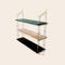 White Carrara Marble and Brass Morse Shelf from Ox Denmarq 5