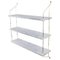 White Carrara Marble and Brass Morse Shelf from Ox Denmarq, Image 1