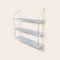 White Carrara Marble and Brass Morse Shelf from Ox Denmarq 2