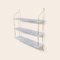 White Carrara Marble and Brass Morse Shelf from Ox Denmarq, Image 2