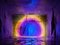 Deep Blue Halo Giga Floor Lamp by Mandalaki, Image 2