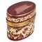 Bohemian Engraved and Enamelled Ruby-Coloured Oval Box 1