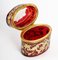 Bohemian Engraved and Enamelled Ruby-Coloured Oval Box, Image 2