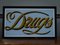 Hand Painted Gold Leaf & Glass Drugs Sign, Image 5