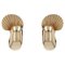 French 18 Karat Gold Clip Earrings, 1960s, Set of 2 1