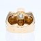 French Diamond & 18 Karat Rose Gold Knot Tank Ring, 1950s 10