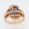 3.79 Carat Sapphire Cabochon & 18 Karat Rose Gold Ring, 1960s, Image 10