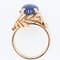3.79 Carat Sapphire Cabochon & 18 Karat Rose Gold Ring, 1960s, Image 12