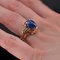 3.79 Carat Sapphire Cabochon & 18 Karat Rose Gold Ring, 1960s, Image 7