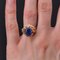 3.79 Carat Sapphire Cabochon & 18 Karat Rose Gold Ring, 1960s 4