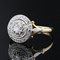 French Diamond & 18 Karat Yellow Gold Round Ring, 1920s 5