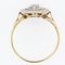 Französischer runder Ring aus 18 Karat Gelbgold mit Diamanten, 1920er 11